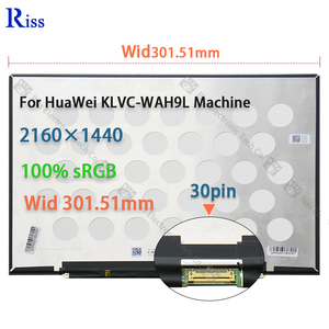 Riss 14 "QHD 2K 2160x1440 Slim 30pins <span class=keywords><strong>IPS</strong></span> TV140WTM-NH0 LCD hiển thị màn hình cảm ứng lắp ráp đầy đủ cho Huawei KLVC-WAH9L máy tính xách tay - Product Image 1