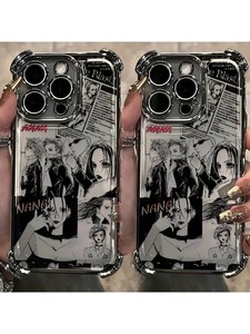 <span class=keywords><strong>Coque</strong></span> de téléphone créative à motif <span class=keywords><strong>anime</strong></span> cool pour <span class=keywords><strong>iPhone</strong></span> 17 Air 14 15 16 <span class=keywords><strong>Pro</strong></span> Max, transparente avec coins électroplaqués - Product Image 2