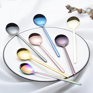 Cuillère à glace longue coréenne en acier inoxydable 304 cuillère à <span class=keywords><strong>dessert</strong></span> créative - Product Image 2