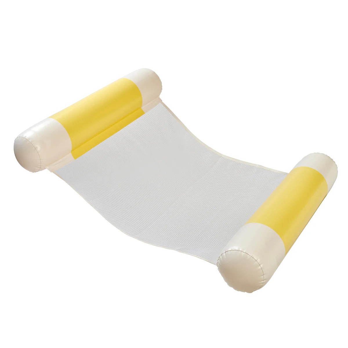 Lemon Yellow and Cream Stripes