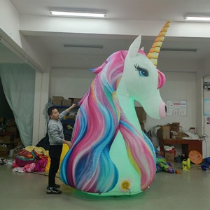 Jenor Taille Personnalisée Licorne <span class=keywords><strong>Gonflable</strong></span> Modèle de Dessin Animé <span class=keywords><strong>Gonflable</strong></span> Animal pour Événement à Thème - Product Image 3