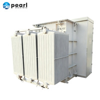 Transformateur de distribution de puissance immergé dans l'huile triphasé Pearl Electric 500-2500 KVA 60Hz monté sur socle