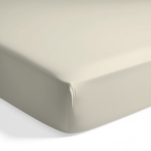 Sábana Ajustable 100% Algodón Beige Italiana King 180x200cm - Product Image 3