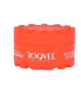 Roqvel 03 Orange Strong Hold Aqua Hair Styling Wax Texturizing Stick Wax for Curly Hair Edge Control Pomade OEM Branding