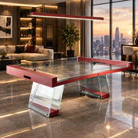 Table de hockey sur air de luxe haut de gamme avec plateau en verre de l'usine Wanyaju, personnalisable, pour intérieur et extérieur, moderne, en verre, à vendre