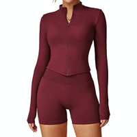 Ensemble de yoga 4 pièces pour femme, respirant, sans couture, séchage rapide, avec soutien-gorge dos nu embellissant, leggings, idéal pour la gym et l'entraînement, fabrication OEM