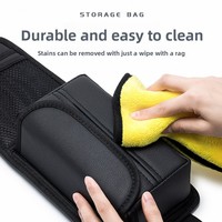 Nouvelle boîte à mouchoirs en cuir pour voiture, support multifonctionnel pour siège latéral, sac de rangement, large sélection d'accessoires décoratifs pour voiture