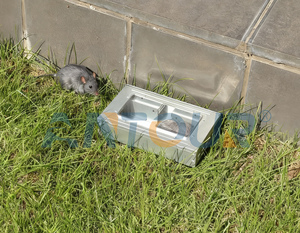 Nhân đạo Kim Loại Cơ khí sống Chuột Bait trạm chuột Chuột bẫy đa bắt động vật gặm nhấm hộp điều khiển - Product Image 6