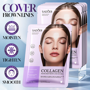 Patchs hydratants <span class=keywords><strong>anti</strong></span>-<span class=keywords><strong>rides</strong></span> en forme de goutte d'eau les plus vendus pour la zone entre les sourcils - Product Image 1