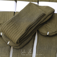 Chaussettes hautes en acrylique et laine, rembourrées, couleur vert armée, de la marque Sock Factory Commando