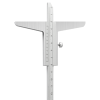 150mm 6 "0.02mm profondeur de précision pied à coulisse jauge de profondeur cadran de profondeur outil de mesure de calibre