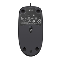 Nouvelle souris optique filaire M90 pour droitier, pour ordinateur portable, avec rétroéclairage RVB, design ergonomique, 3 boutons, interface USB, en stock