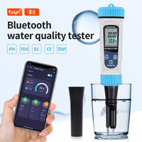 Testeur de pH BT-811 5 en 1 Détecteur de qualité de l'eau Haute précision PH TDS EC CF Temp