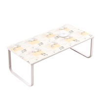 Nappe de table rectangulaire décorative en vinyle imprimé PVC à carreaux neutres RNPT pour mariage, banquet, hôtel