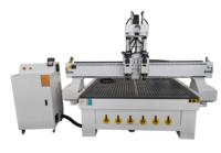Fresadora CNC de Doble Cabezal y 3 Ejes de Alta Rigidez 1325 para Grabado en Madera, Motor Leadshine, NC Studio DSP, Husillo de 3.5-6KW