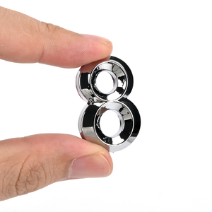 Bán Buôn Tùy Chỉnh 3D Tự Dính Xe Chrome Chữ Số Biểu Tượng Phù Hiệu Bạc Đen ABS Nhựa Chrome Chữ Cho Xe - Product Image 5