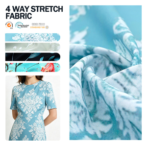 Best Price Print Ly cra Elastic 4 Way Stretch Fabric for Daily Dress Sport Draping - Product Image 1