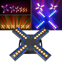 Projecteur LED RGB 120W à faisceau croisé, effet de teinture multicolore, éclairage de scène pour discothèque, événement, performance