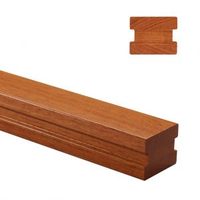 Main courante en acier inoxydable Offre Spéciale manche en bois PVC pour villa piscine escalier balustrade garde-corps fabrication