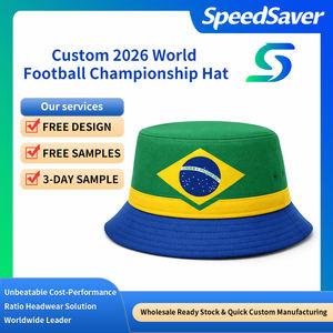 Casquette de pêcheur à large bord avec impression intégrale personnalisée en gros, Australie, pour les fans de la <span class=keywords><strong>Coupe</strong></span> <span class=keywords><strong>du</strong></span> <span class=keywords><strong>monde</strong></span> de football, cadeau - Product Image 2