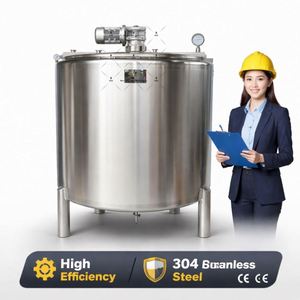 เครื่องพาสเจอร์ไรซ์ขนาด 1000 ลิตร พร้อมเครื่องทำความเย็น สำหรับน้ำผลไม้ เครื่องดื่ม นม - Product Image 1