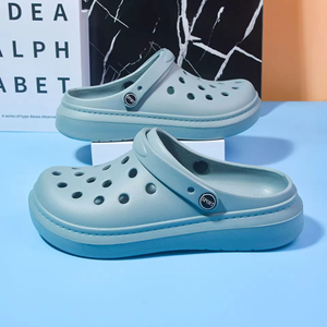 รองเท้าแตะคู่สีขาวสำหรับวัยรุ่น  แบบนุ่ม สวมใส่สบาย  สำหรับผู้ชาย  ขายส่ง  รองเท้ารัดส้นแบบมีรู  พร้อมโลโก้  วัสดุ EVA สำหรับฤดูร้อนและฤดูหนาว  แบบเรียบง่าย  ขายส่ง - Product Image 5