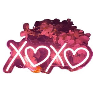 Customized <b>Valentine's</b> Day Wedding Party <b>Decoration</b> Neon Light Sign XOXO Acrylic 41x18cm - Product Image 4