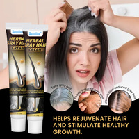 Krim Penumbuh Rambut Herbal Ekstrak Polygonum Multiflorum Pencegah Kerontokan Rambut  Perawatan Rambut Rusak Formula 2-IN-1