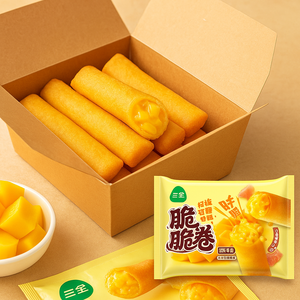 Sanquan Sweet Mango Pomelo Sago Spring Roll Crispy Quick-Frozen Dessert Bag 4.8kg Durée de conservation 12 mois Friture/<span class=keywords><strong>Micro</strong></span>-ondes 0 - Product Image 6