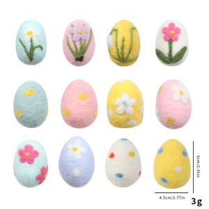 Huevos <span class=keywords><strong>de</strong></span> Pascua <span class=keywords><strong>de</strong></span> Fieltro <span class=keywords><strong>de</strong></span> Lana Artificial al por Mayor, Decoración Artesanal Hecha a Mano, Adornos Coloridos <span class=keywords><strong>de</strong></span> Pascua - Product Image 5