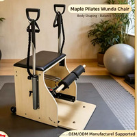 Chaise Wunda de Pilates Professionnelle en Bois Massif, Portable et Réglable, Équipement de Studio Commercial, Logo Personnalisé, Couleur, OEM, ODM