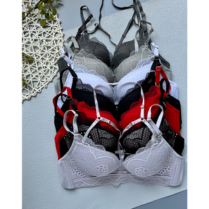 Weiyesi último diseño inalámbrico moda Multy estilo encaje tiras Push Up Sexy Bra Panty Set pequeño pecho sujetador imágenes - Product Image 4