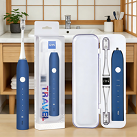 Brosse à dents électrique rechargeable 2000 mAh, brosse à dents sonique intelligente, blanchiment des dents, charge USB, brosse à dents pour adultes, idéale pour les voyages