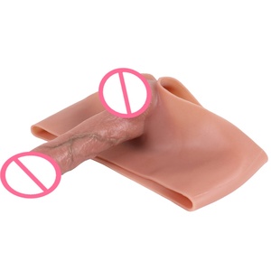 SXXY Pantalones con Dildo Hueco de 8.07 Pulgadas, Juguete Sexual de Silicona Líquida, Extensor de Pene para Hombres, Agrandador de Pene, 18+, Artículos Eróticos Realistas para Adultos - Product Image 2
