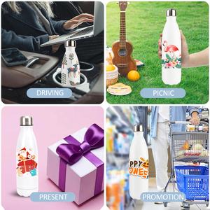 Bouteille d'eau <span class=keywords><strong>isotherme</strong></span> en acier inoxydable de forme cola, anti-fuite, 17 oz (500 ml), personnalisable, pour le sport, gourde Aqua Flask - Product Image 6