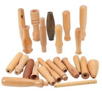 Les fabricants fournissent des accessoires de quincaillerie pour meubles en bois massif, poignée en hêtre avec trou traversant, taille personnalisée, LOGO, pour table.
