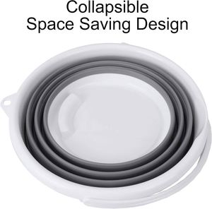 Organízate de Forma Conveniente con una Cesta de Almacenamiento Plegable de Plástico PP Circular con Asa y Diseño Mini para Guardar Ropa - Product Image 2
