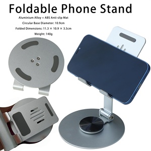 Soporte de Exhibición para Teléfono Celular Plegable Doble de Alta Calidad, Soporte de Metal Ajustable y Portátil para Escritorio y Oficina - Product Image 4