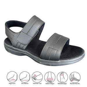 Sandales diabétiques à bout ouvert, largeur réglable, chaussures <span class=keywords><strong>pour</strong></span> l'arthrite et l'œdème, pantoufles confortables <span class=keywords><strong>pour</strong></span> les personnes âgées aux pieds enflés - Product Image 1