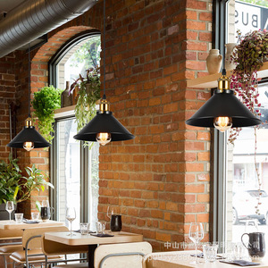 Industrial Pendant <b>Light</b> Black Metal E26 Single Head <b>Loft</b> Style For Home Kitchen Bar Restaurant - Product Image 3