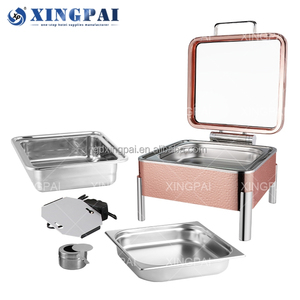 XINGPAI – Ensemble de plats chauffants professionnels en acier inoxydable pour buffet, chauffe-plats pour restaurants à <span class=keywords><strong>Dubaï</strong></span> - Product Image 5