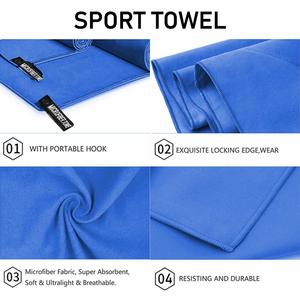 Toalla Deportiva de Microfibra de Poliéster de Secado Rápido, Ligera y Súper Absorbente para Natación, Senderismo y Baño - Product Image 2
