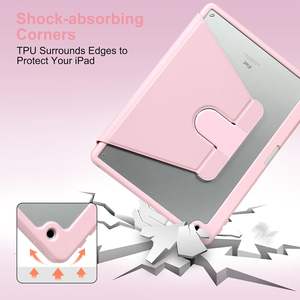 Étui rotatif 10,2 pour iPad 9e/8e/7e génération, support rotatif à 360 degrés, housse folio multi-angle avec porte-stylet - Product Image 5