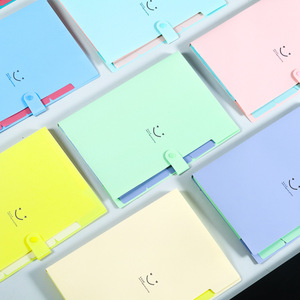 Hot bán điều hành A4 PVC tài liệu Túi Túi Hộp Danh mục đầu tư kẹo màu PP nhựa mở rộng bìa cứng nút nộp hồ sơ - Product Image 4