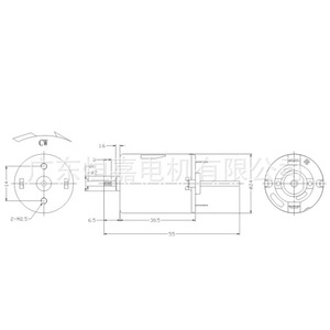 Motor eléctrico mini Hengjia de 12-36V CC con escobillas y actuador de bloqueo para sistemas de cierre centralizado automotriz - Product Image 1