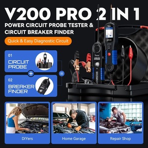 Probador de Circuitos Automotrices VDIAGTOOL V200PRO 12V 24V de EE. UU., Herramienta de Diagnóstico Digital con Prueba de Componentes, Relés, Fusibles y Diodos - Product Image 2