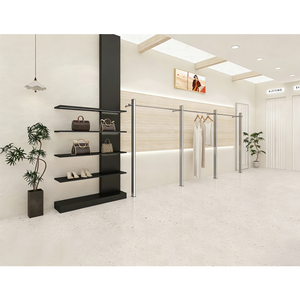 Exhibidores de Ropa Directo de Fábrica, Estante de Exhibición de Metal para Tienda de Ropa, Exhibidor de Ropa Montado en la Pared, Exhibidor de Ropa para Minoristas - Product Image 3