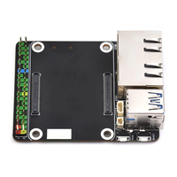 Module de calcul Raspberry Pi 5 carte de base Mini double Gigabit 40PIN GPIO USB3.0 RTC SH1.0 en-tête de ventilateur double entrée d'alimentation ETH 5V