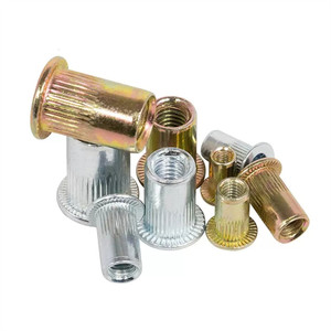 Haute qualité M2 M3 M4 M5 M6 M8 M10 1/4 5/16 3/8 acier inoxydable acier au carbone Rivnut tête plate tête fraisée écrou à <span class=keywords><strong>rivet</strong></span> hexagonal - Product Image 5