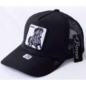 Gorra Trucker L.Bonnie de Malla Ajustable Unisex Casual Primavera Verano con Logotipo de Caballo Bordado en el Panel Frontal de 6 Paneles - Product Image 1